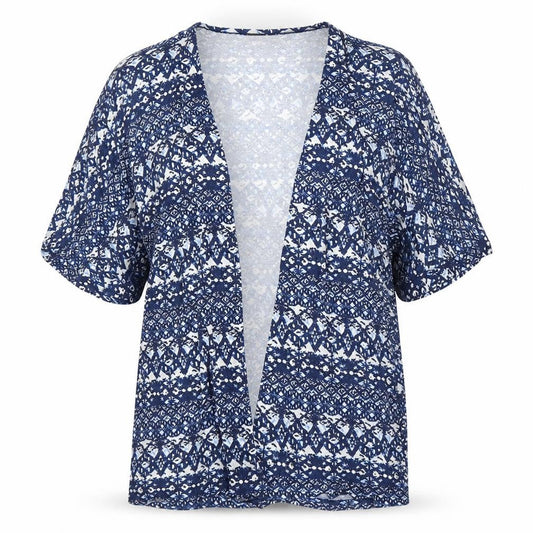 NEXT Womens Blue Geometric  Cardigan Jumper Size 10