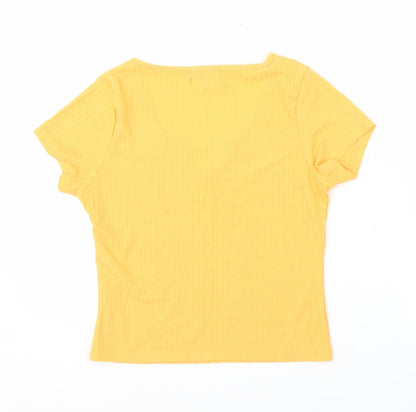 Primark Womens Orange   Basic T-Shirt Size S