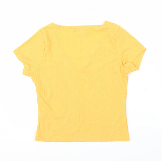 Primark Womens Orange   Basic T-Shirt Size S