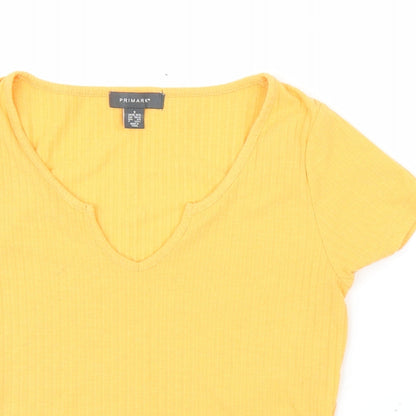 Primark Womens Orange   Basic T-Shirt Size S