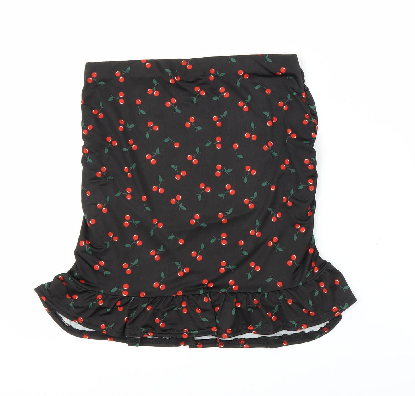 Boohoo Womens Brown   Basic Blouse Size 10  - Cherry pattern