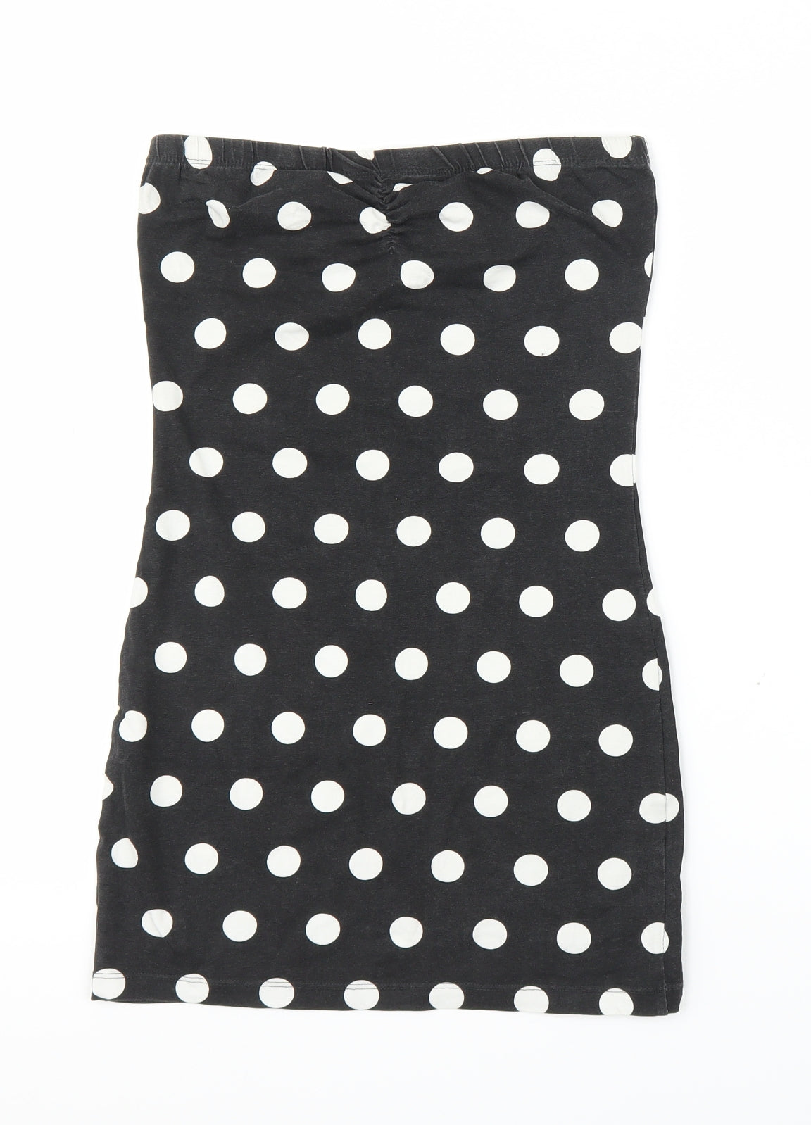 Primark Womens Black Polka Dot  Tunic Blouse Size 10