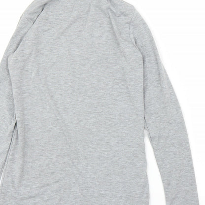 Womens UK Size S Preworn Grey Basic T-Shirt