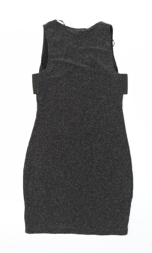 Primark Womens Silver Herringbone  Sheath  Size 10