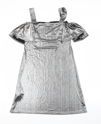Blue Vanilla Womens Silver   Shift  Size 8