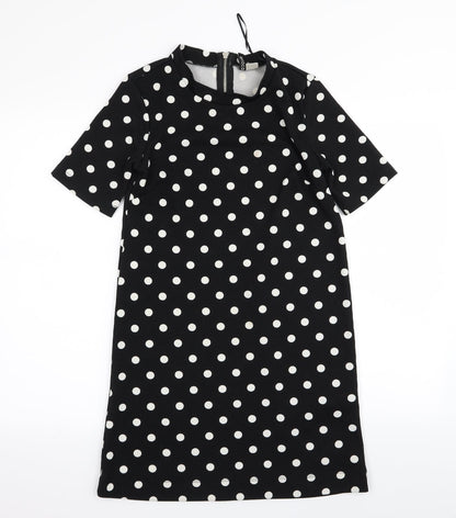 Divided by H&M Womens Black Polka Dot  A-Line  Size 10
