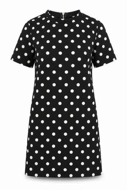 Divided by H&M Womens Black Polka Dot  A-Line  Size 10