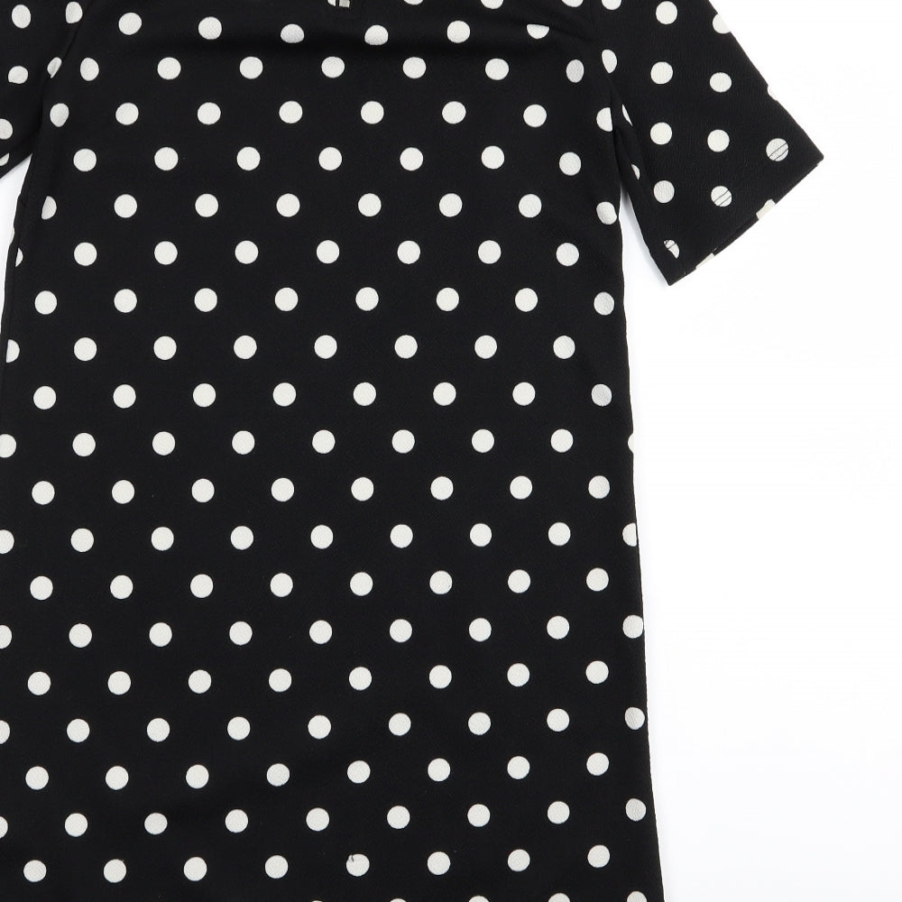 Divided by H&M Womens Black Polka Dot  A-Line  Size 10