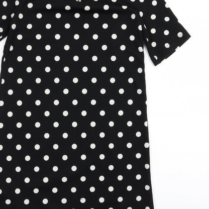 Divided by H&M Womens Black Polka Dot  A-Line  Size 10