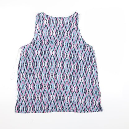Primark Womens Multicoloured Geometric  Basic Tank Size 10