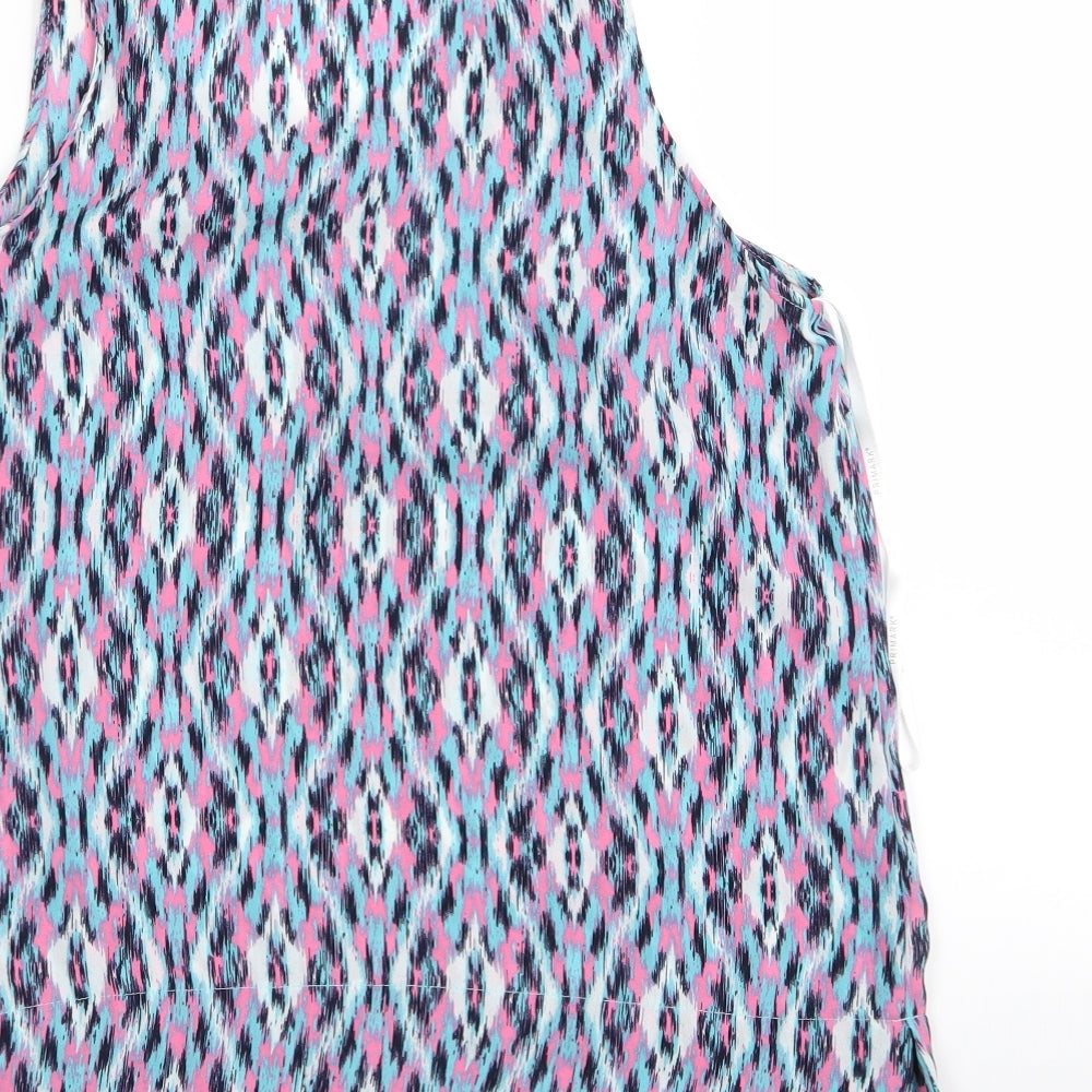 Primark Womens Multicoloured Geometric  Basic Tank Size 10