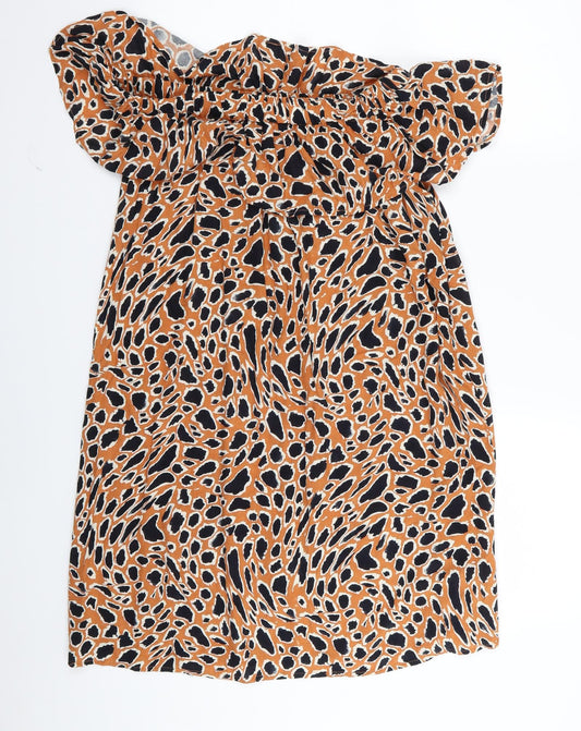 Primark Womens Multicoloured Animal Print  A-Line  Size 10