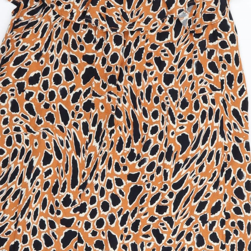 Primark Womens Multicoloured Animal Print  A-Line  Size 10