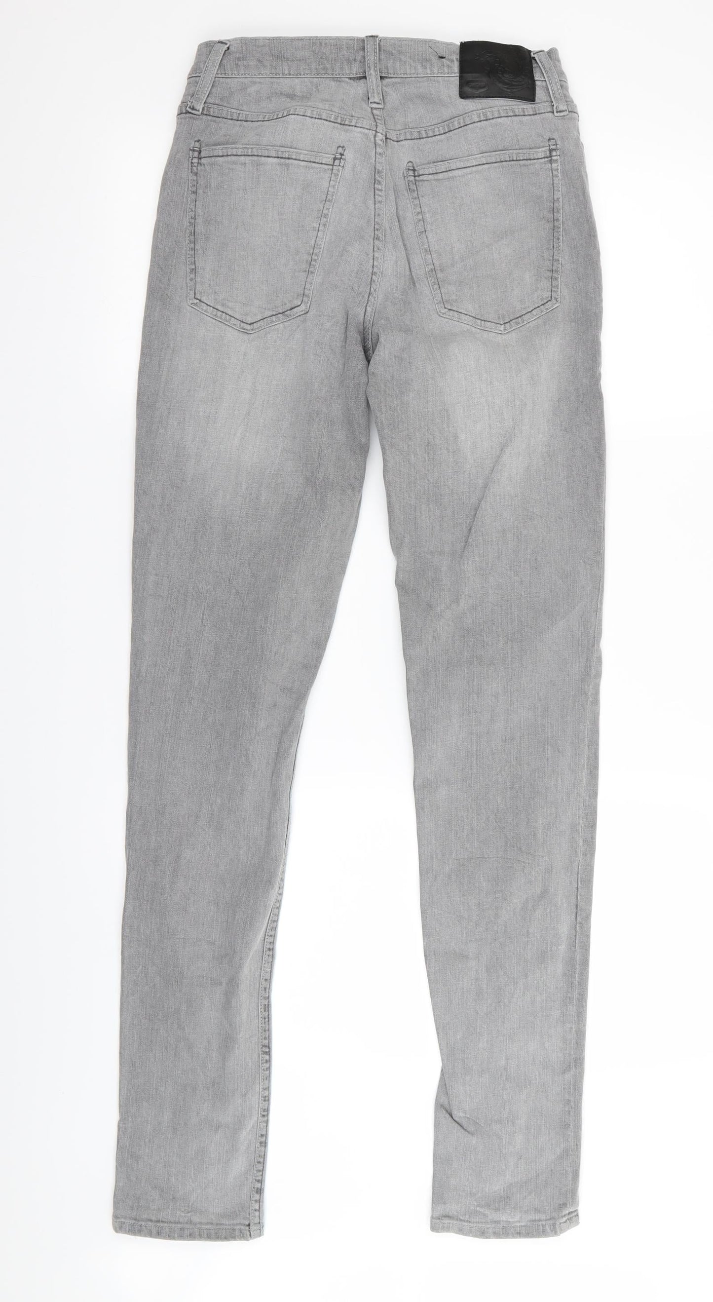 Womens UK Size 26 in Preworn Regular Fit Straight Grey Jeans