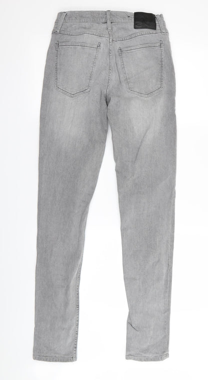 Womens UK Size 26 in Preworn Regular Fit Straight Grey Jeans