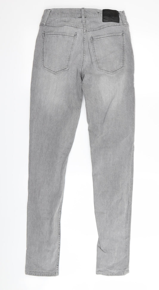 Womens UK Size 26 in Preworn Regular Fit Straight Grey Jeans
