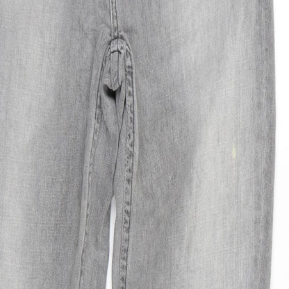 Womens UK Size 26 in Preworn Regular Fit Straight Grey Jeans