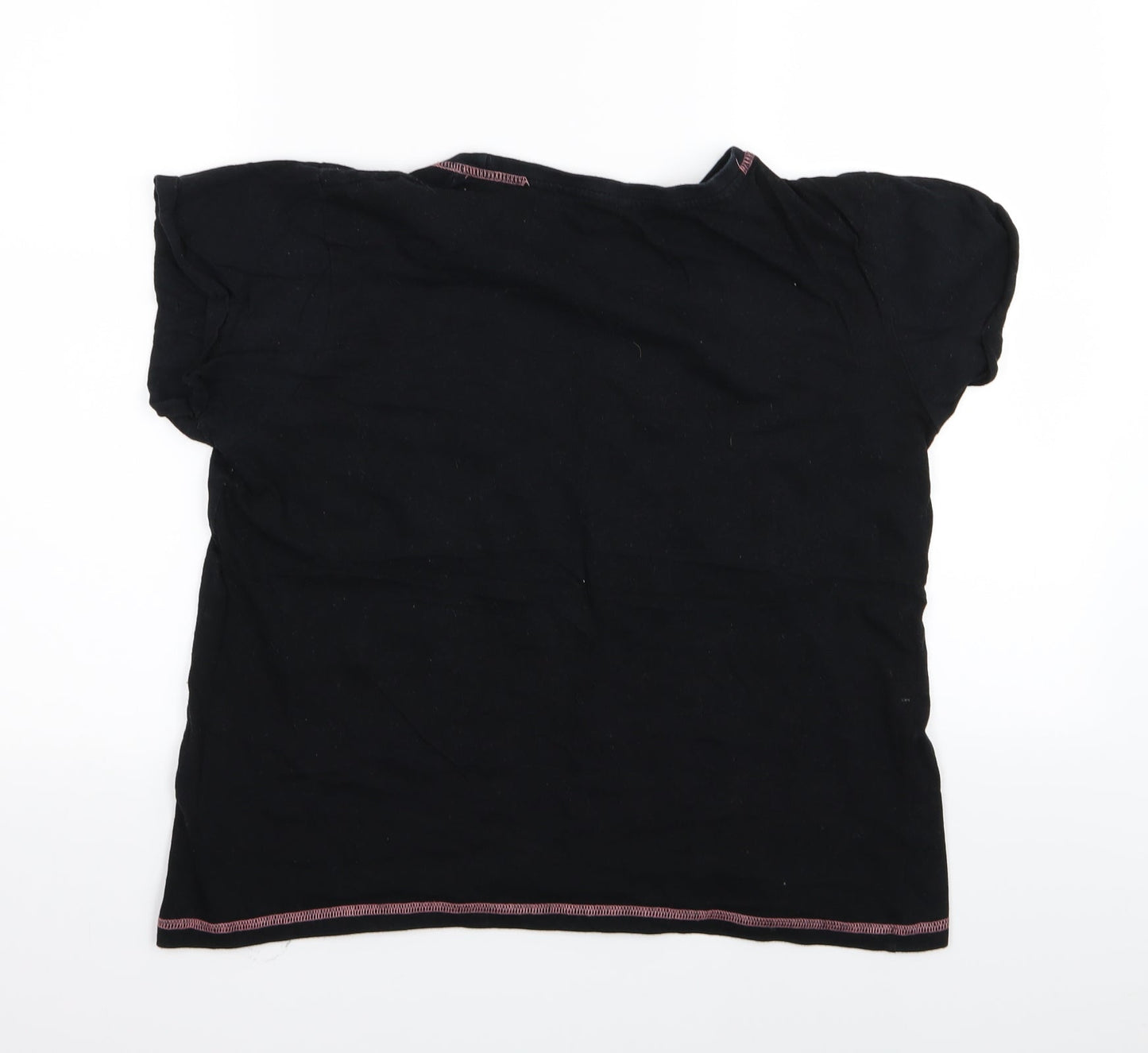 Primark Womens Black Solid  Top Pyjama Top Size 10
