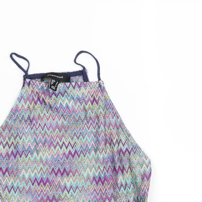 Primark Womens Multicoloured Geometric  Basic Tank Size 10