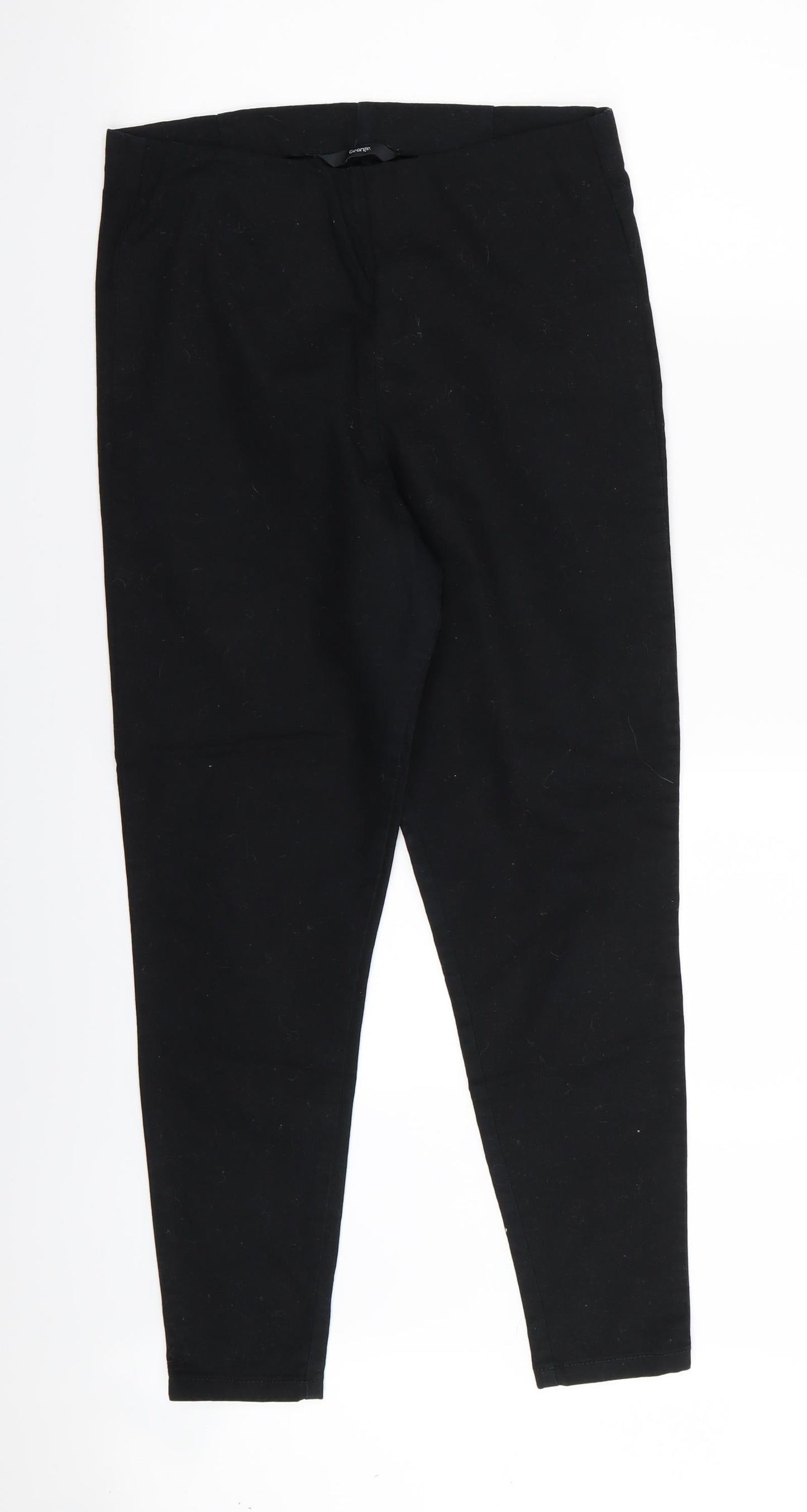 Asda George Womens Black   Trousers  Size 12 L26 in