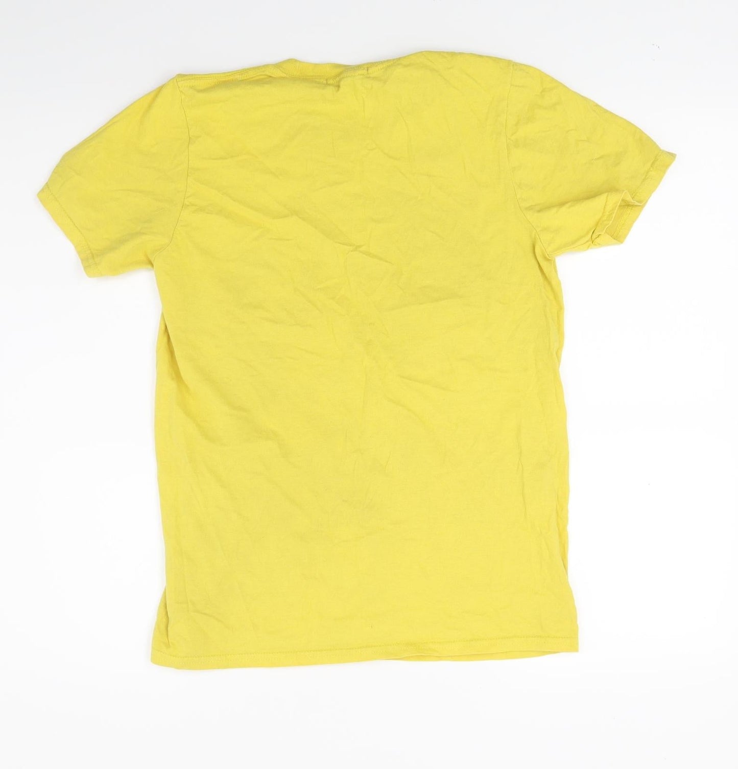 Missguided Womens Yellow   Basic T-Shirt Size S  - Calabasas