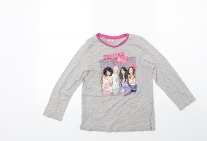 Brando Girls Grey  Jersey Basic T-Shirt Size 7-8 Years  - Littile Mix
