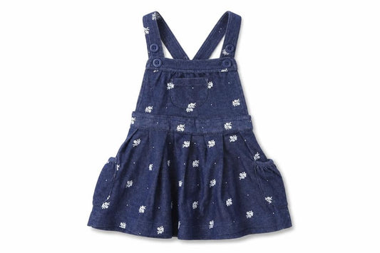 Mini Club Girls Blue Floral  Fit & Flare  Size 3-6 Months