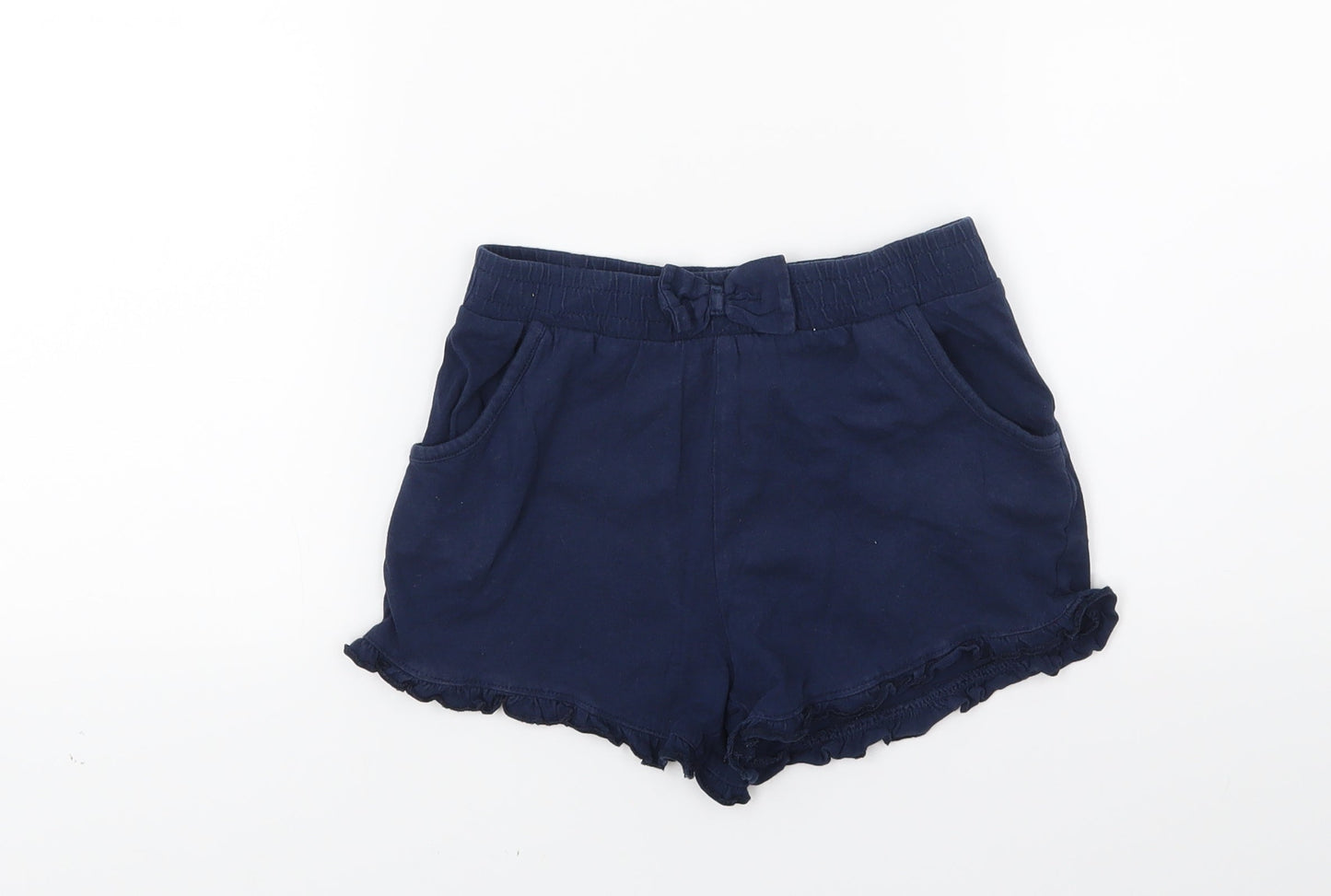 TU Girls Blue  Jersey Hot Pants Shorts Size 7 Years