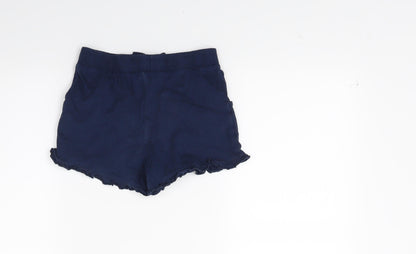 TU Girls Blue  Jersey Hot Pants Shorts Size 7 Years