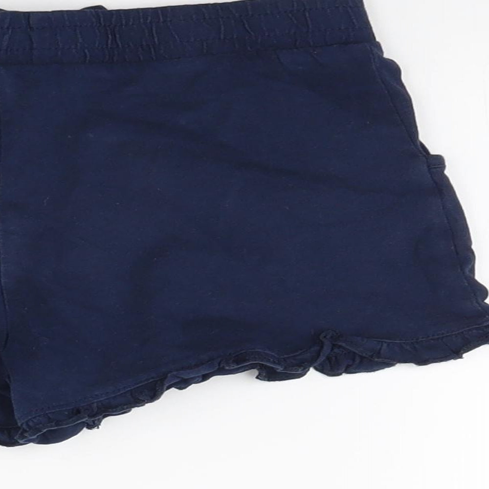 TU Girls Blue  Jersey Hot Pants Shorts Size 7 Years