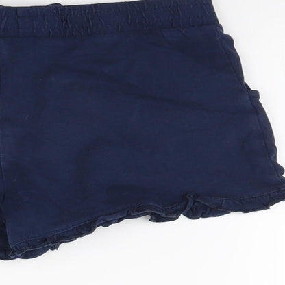 TU Girls Blue  Jersey Hot Pants Shorts Size 7 Years
