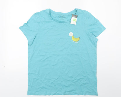 Primark Womens Blue   Basic T-Shirt Size M  - BANNANAS