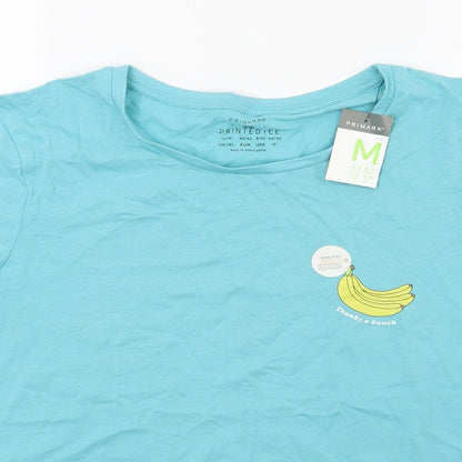 Primark Womens Blue   Basic T-Shirt Size M  - BANNANAS