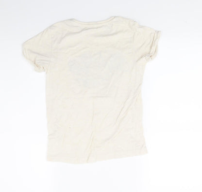 YD Girls White   Basic T-Shirt Size 10 Years  - Style Icon