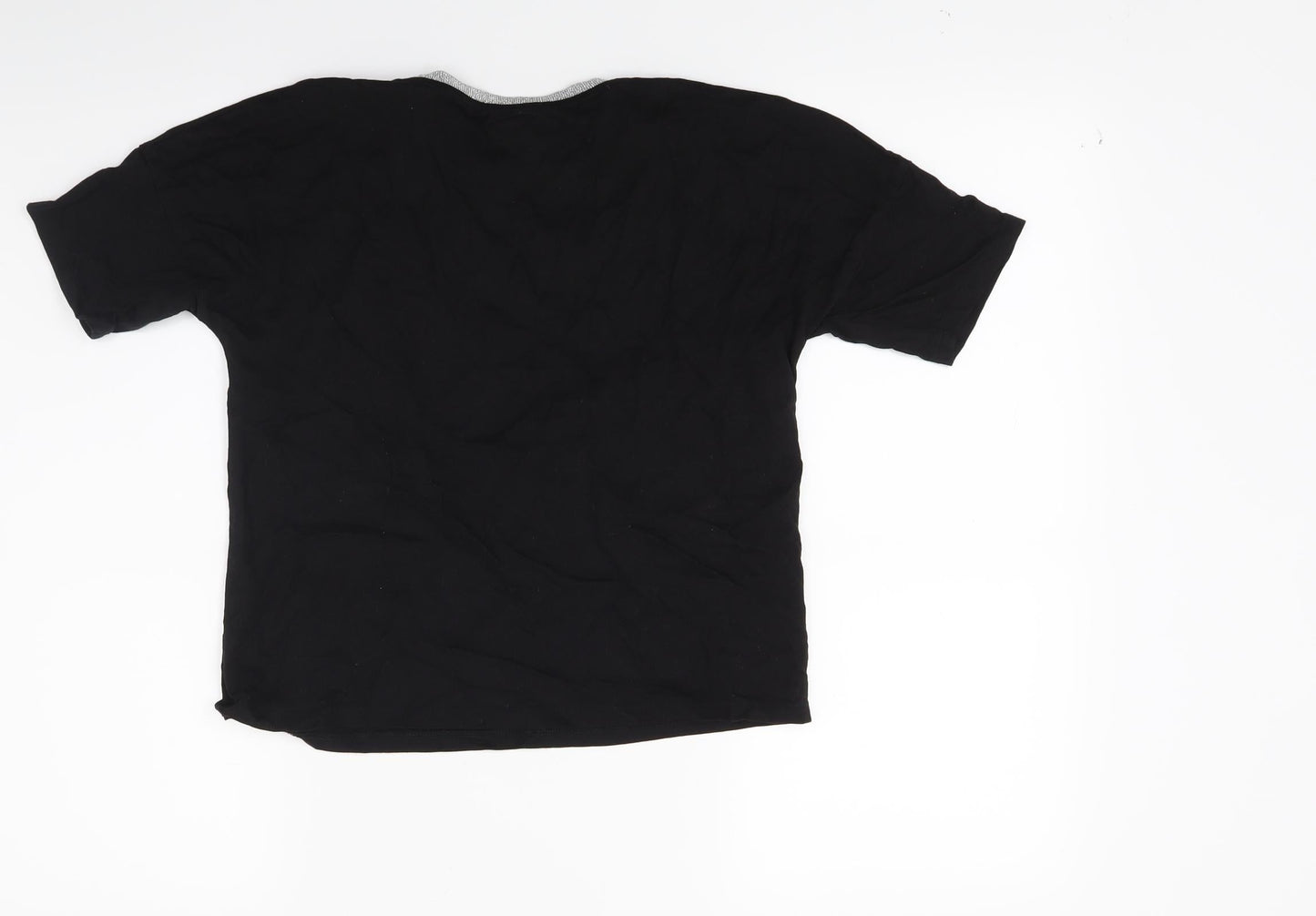 F&F Girls Black   Cropped T-Shirt Size 11-12 Years  - Cool girls club