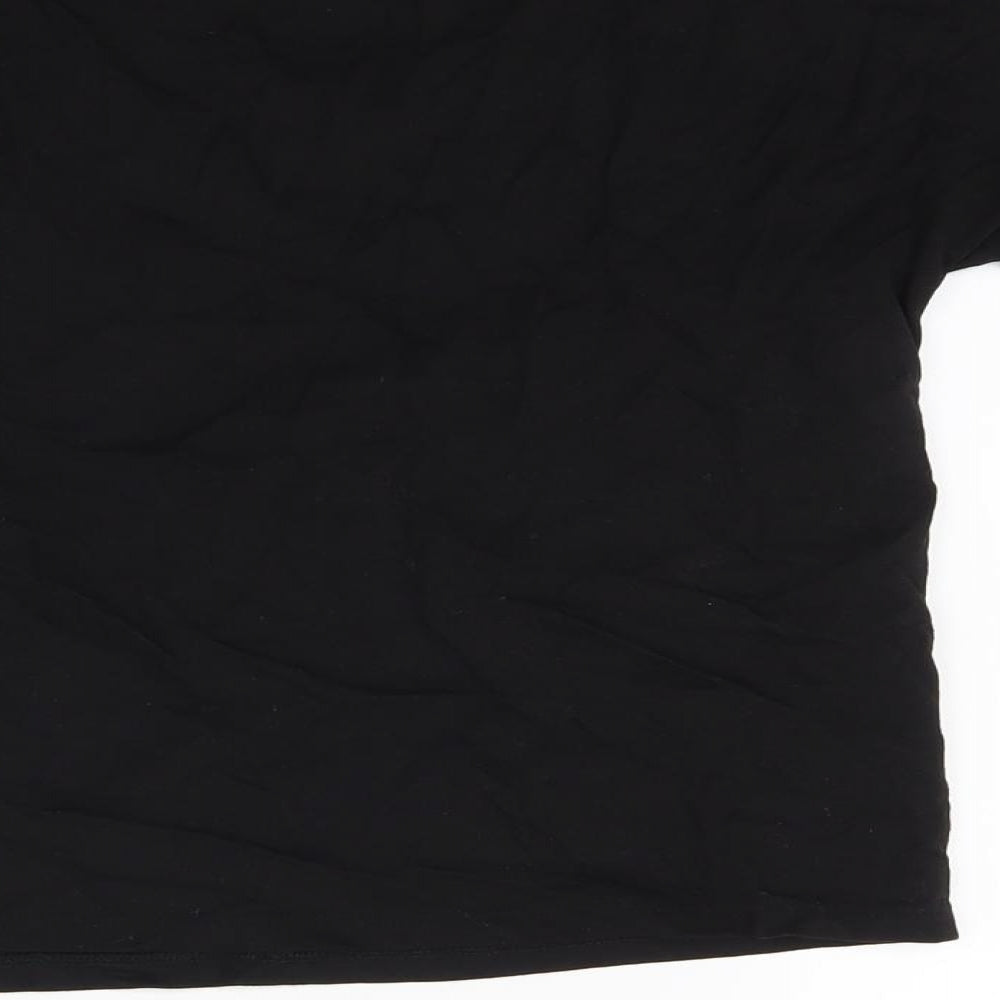 F&F Girls Black   Cropped T-Shirt Size 11-12 Years  - Cool girls club
