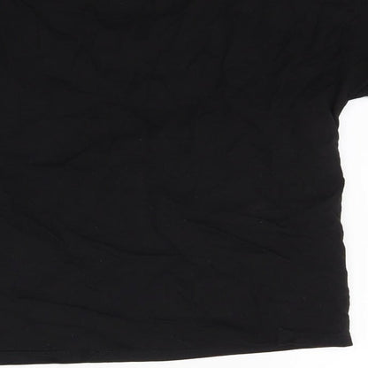 F&F Girls Black   Cropped T-Shirt Size 11-12 Years  - Cool girls club