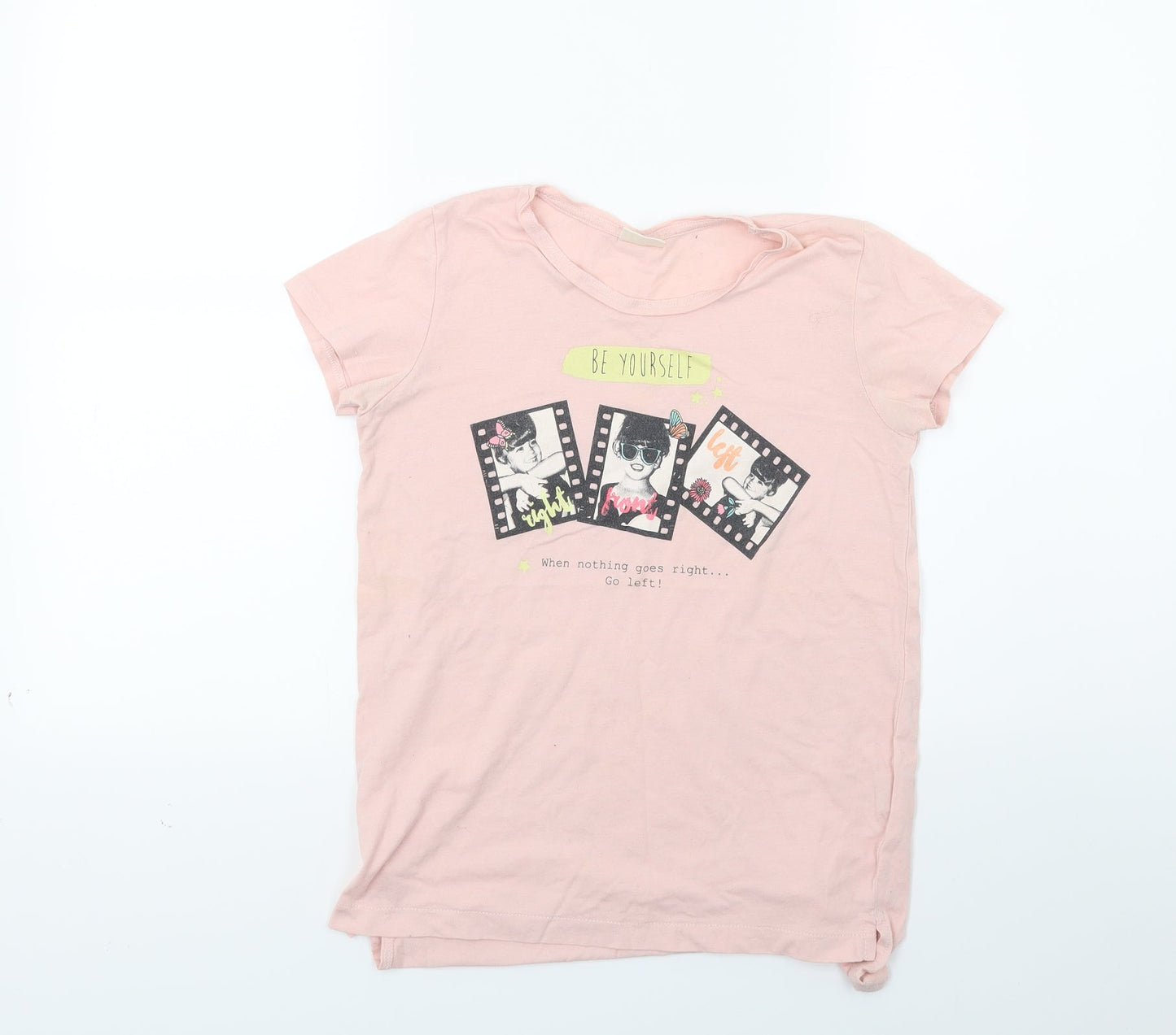 Zara Girls Pink   Basic T-Shirt Size 9-10 Years  - Be yourself