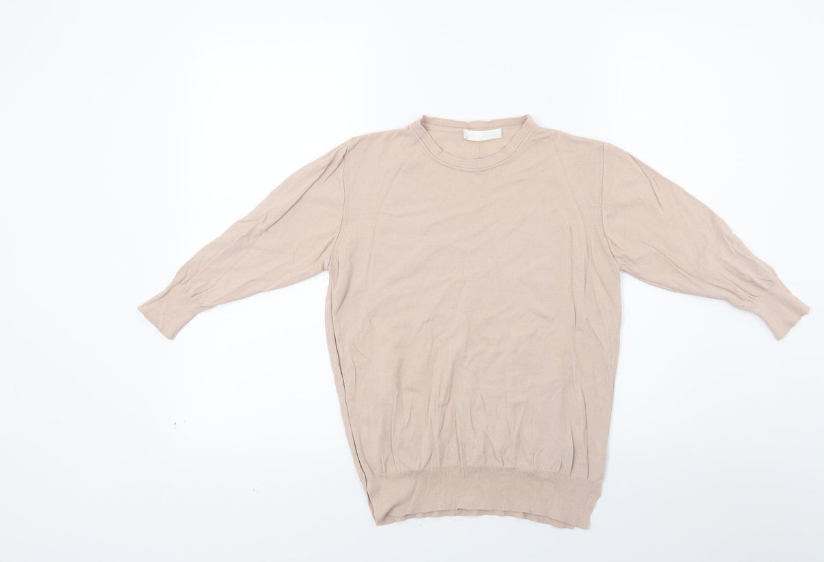 Additional front view of Amy & grace women’s brown jumper, size S