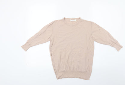 Additional front view of Amy & grace women’s brown jumper, size S