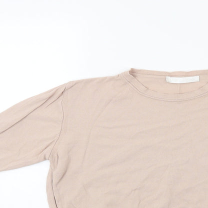 Close-up detail of Amy & grace women’s brown jumper, size S