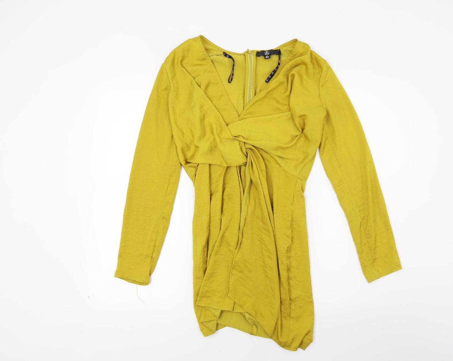 Missguided Womens Yellow   A-Line  Size 8