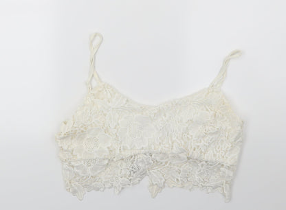 Cameo rose Womens White  Rayon Camisole Blouse Size 14