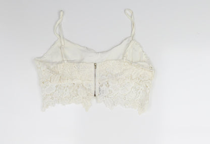 Cameo rose Womens White  Rayon Camisole Blouse Size 14