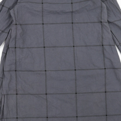 Zanzea Womens Grey Check  Shift  Size S
