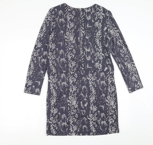 French Connection Womens Purple Geometric  Shift  Size 10