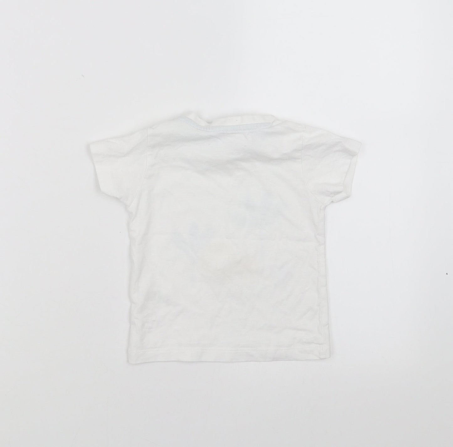 Matalan Baby White   Basic T-Shirt Size 9-12 Months  - best friends