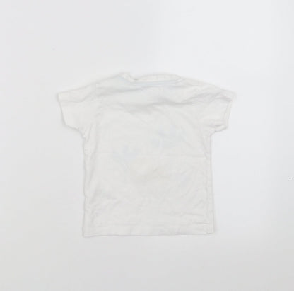Matalan Baby White   Basic T-Shirt Size 9-12 Months  - best friends