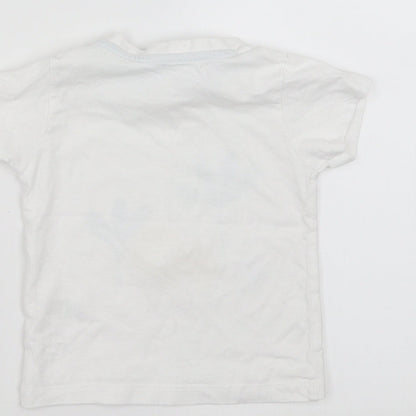 Matalan Baby White   Basic T-Shirt Size 9-12 Months  - best friends