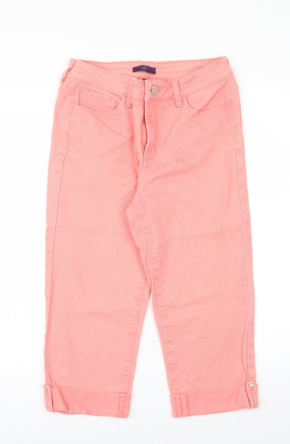 YNXDJ Womens Pink   Capri Jeans Size 6 L20 in